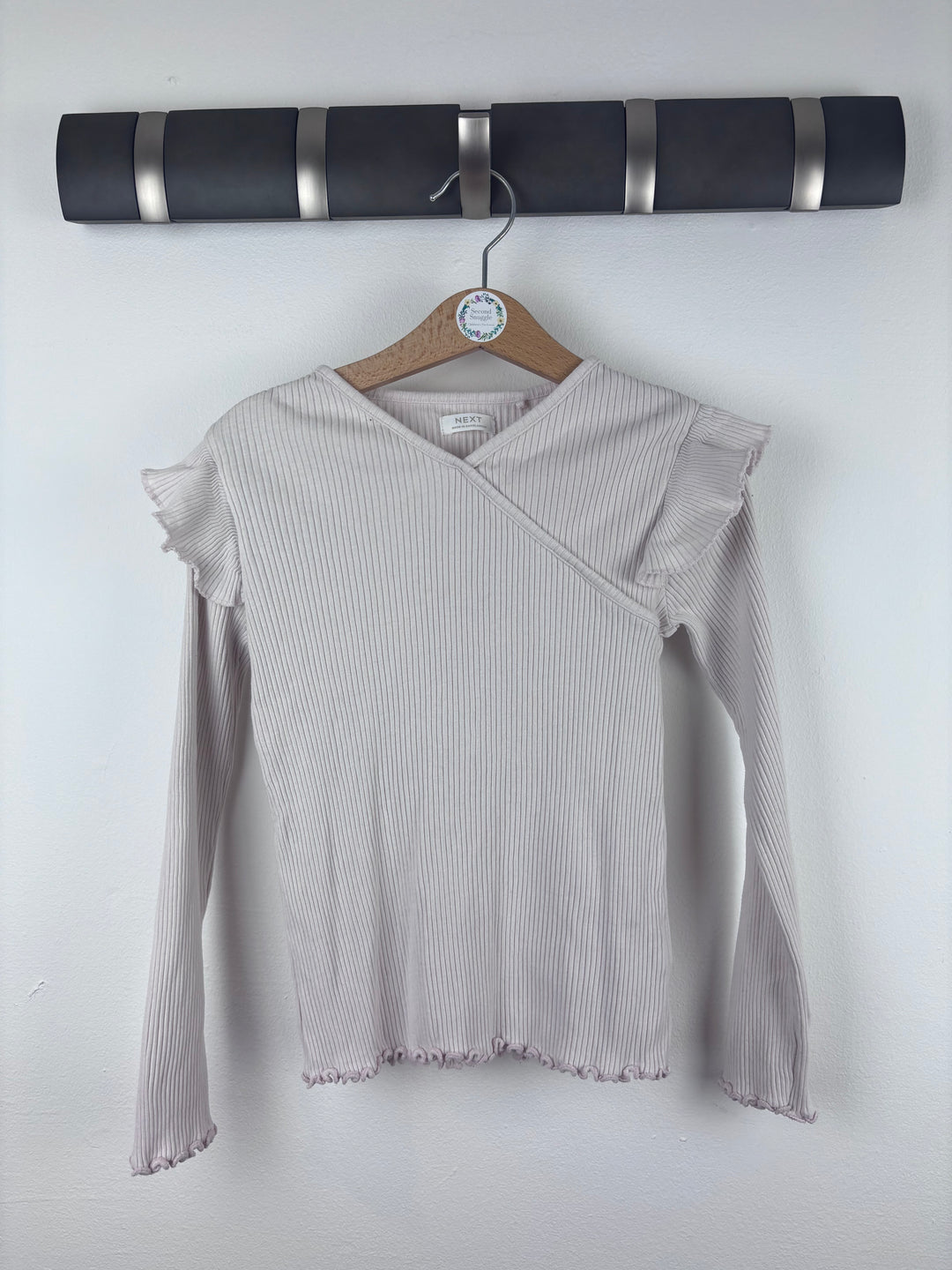 Next Cream Ribbed Top 5-6 Years-Tops-Second Snuggle Preloved