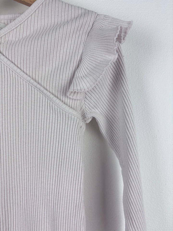 Next Cream Ribbed Top 5-6 Years-Tops-Second Snuggle Preloved