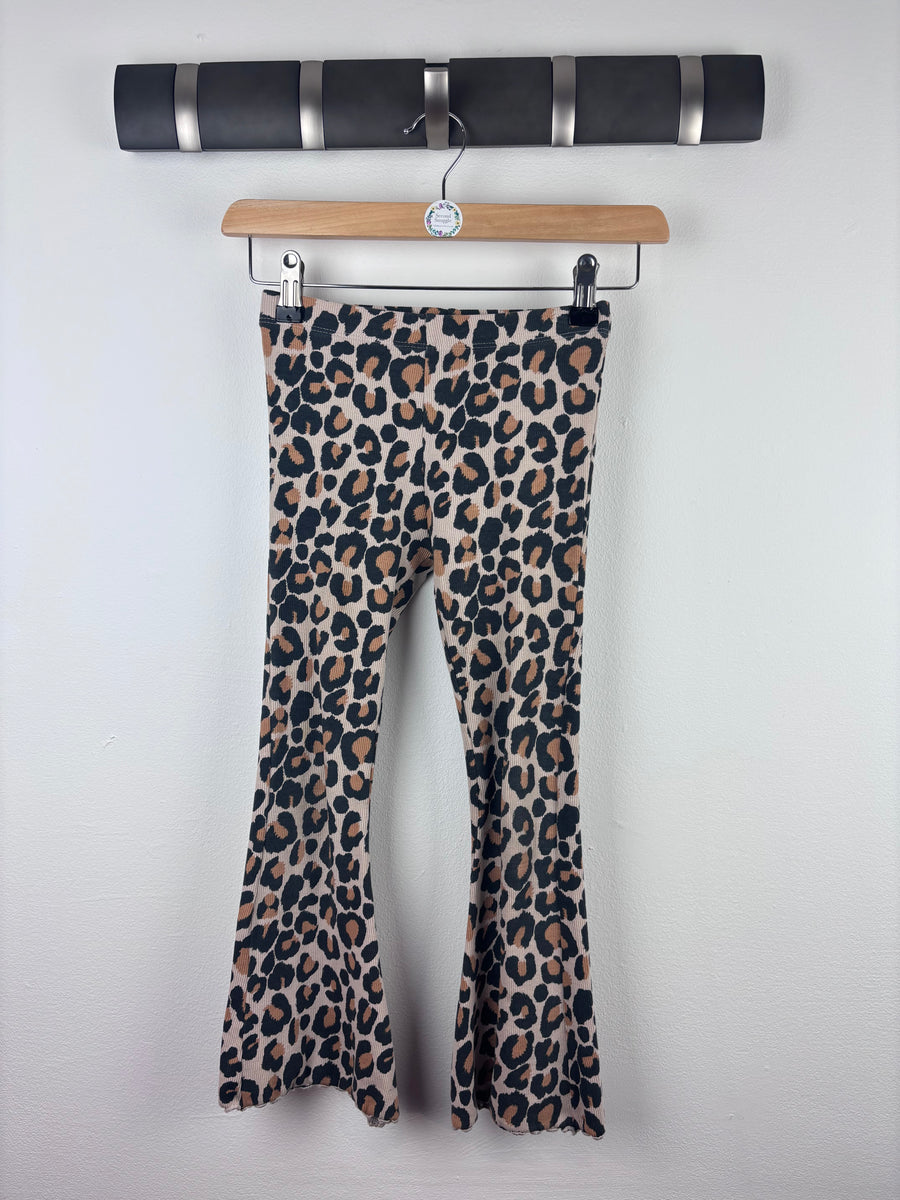 Next Leopard Print Flares 6-7 Years-Leggings-Second Snuggle Preloved