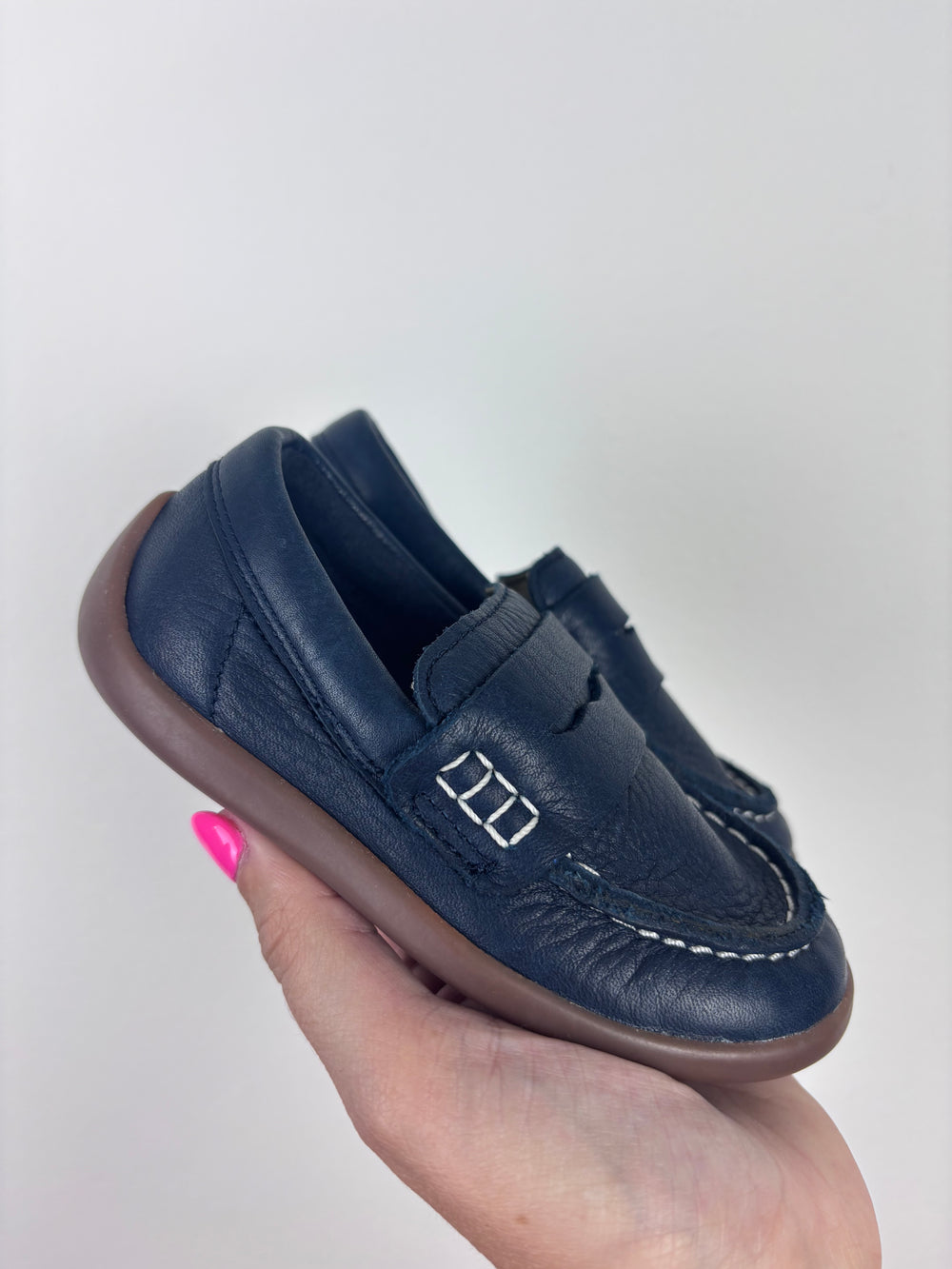 Clarks Navy Loafers UK 5 F-Shoes-Second Snuggle Preloved