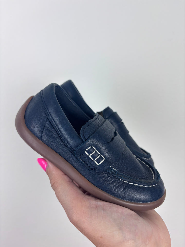 Clarks Navy Loafers UK 5 F-Shoes-Second Snuggle Preloved