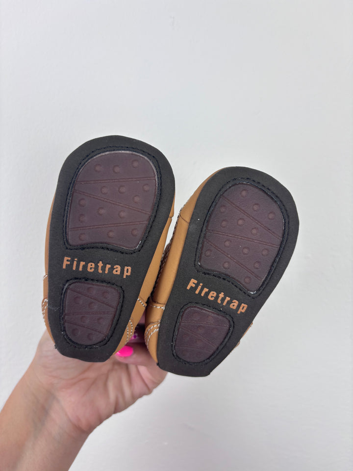 Firetrap Tan Shoes C1 EU 17 (0-6 Months)-Shoes-Second Snuggle Preloved