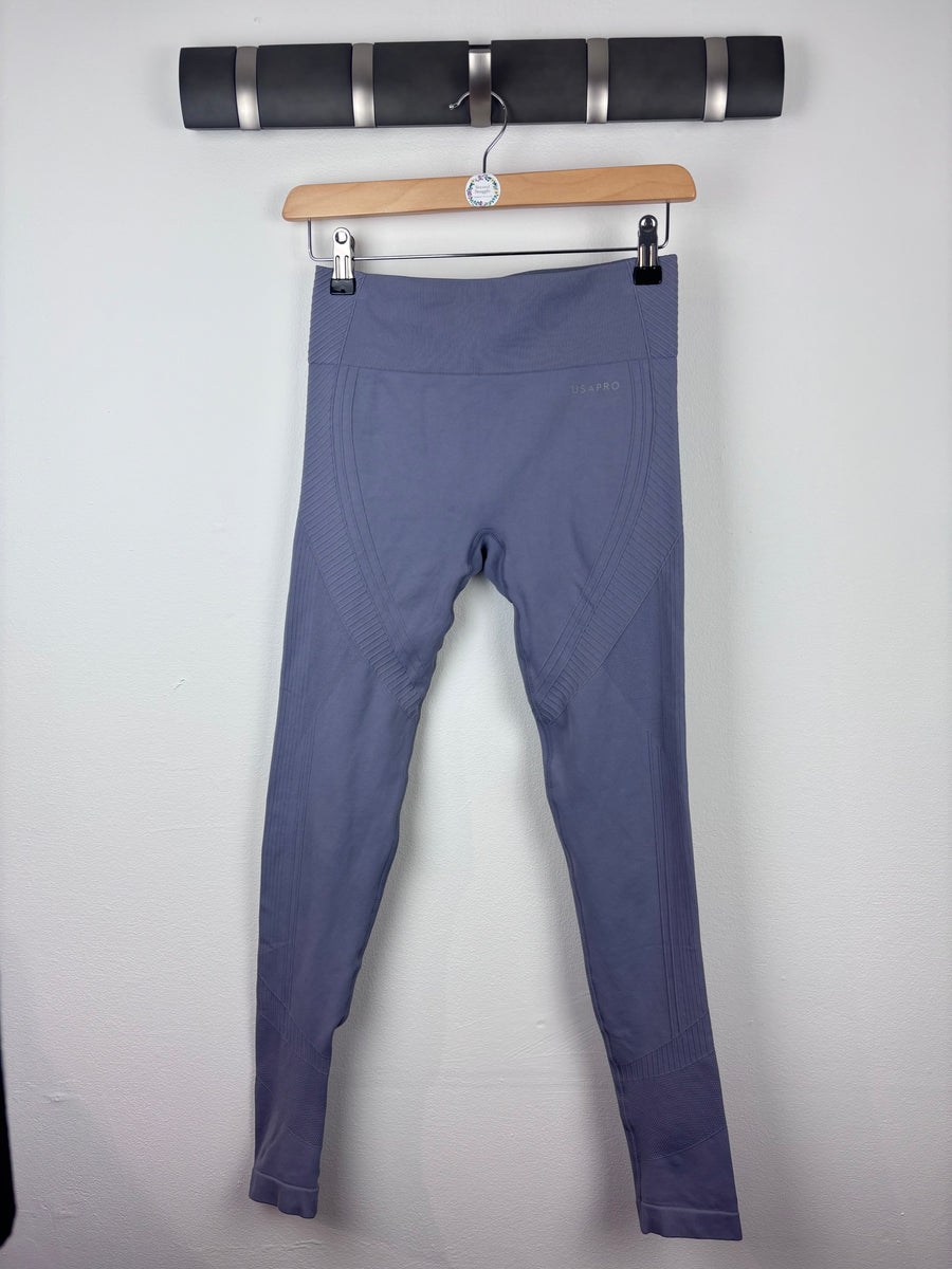 USA Pro Seamless Leggings UK 8-Leggings-Second Snuggle Preloved
