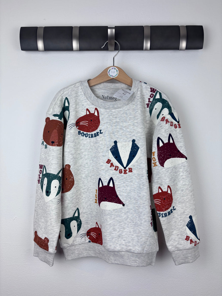 Nutmeg Animal Print Jumper 6-7 Years-Jumpers-Second Snuggle Preloved