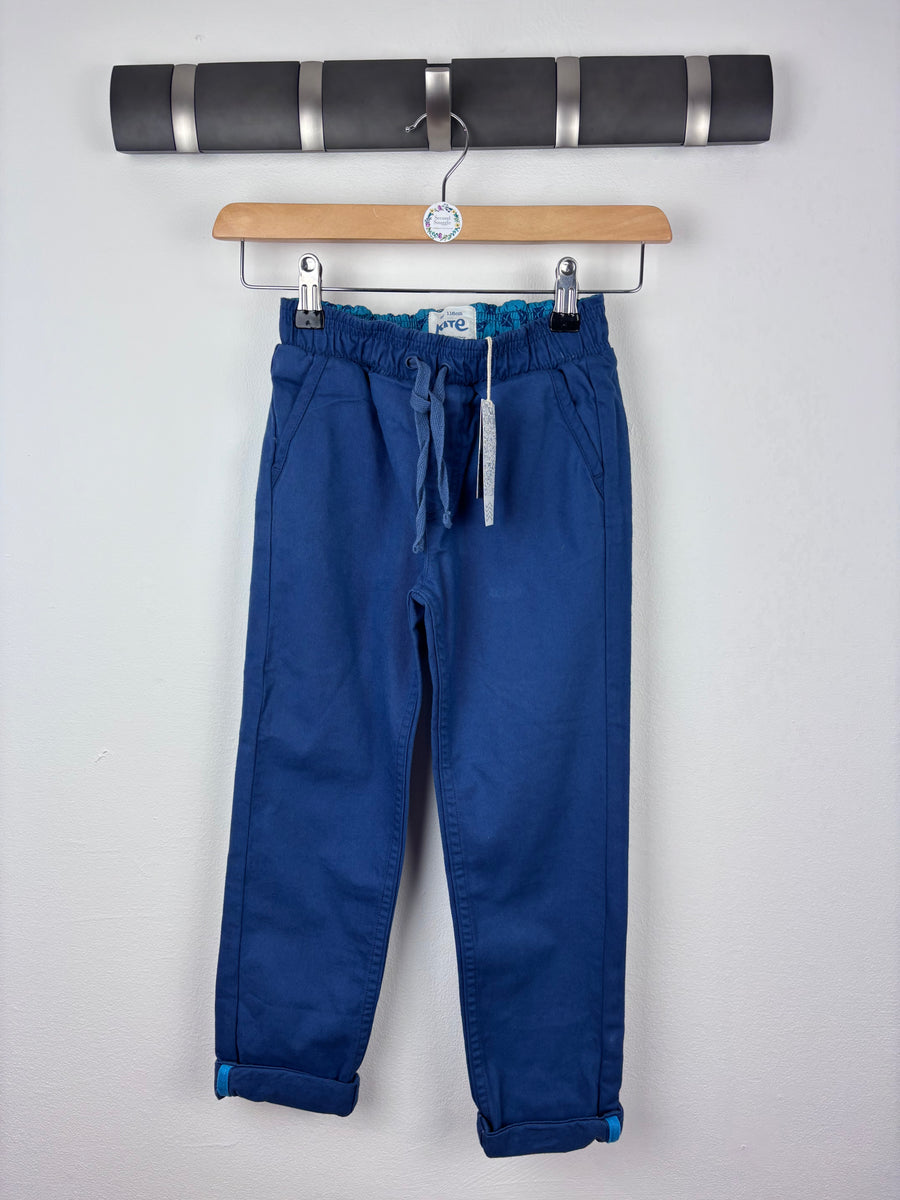 Kite Blue Trousers 6 Years-Trousers-Second Snuggle Preloved