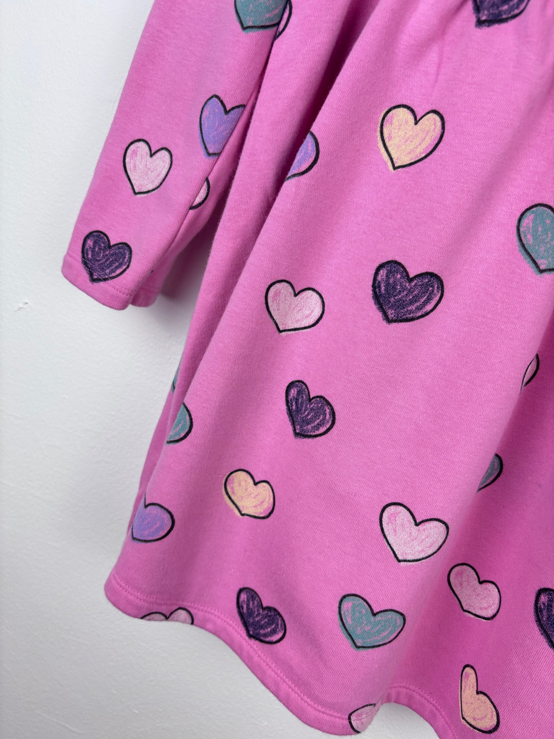 M&S Pink Heart Dress 2-3 Years-Dresses-Second Snuggle Preloved