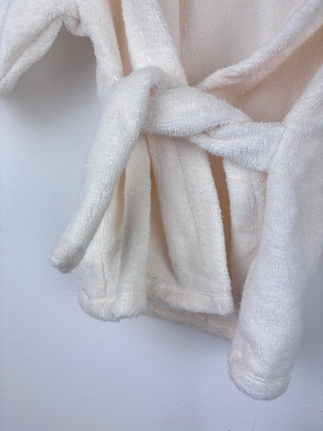 M&S Cream Hooded Robe 6-9 Months-Dressing Gown-Second Snuggle Preloved