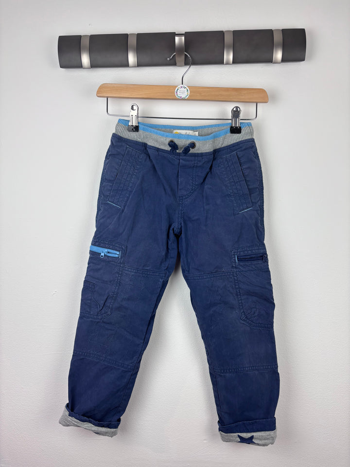 Mini Boden Navy Cargo Trousers 7 Years-Trousers-Second Snuggle Preloved