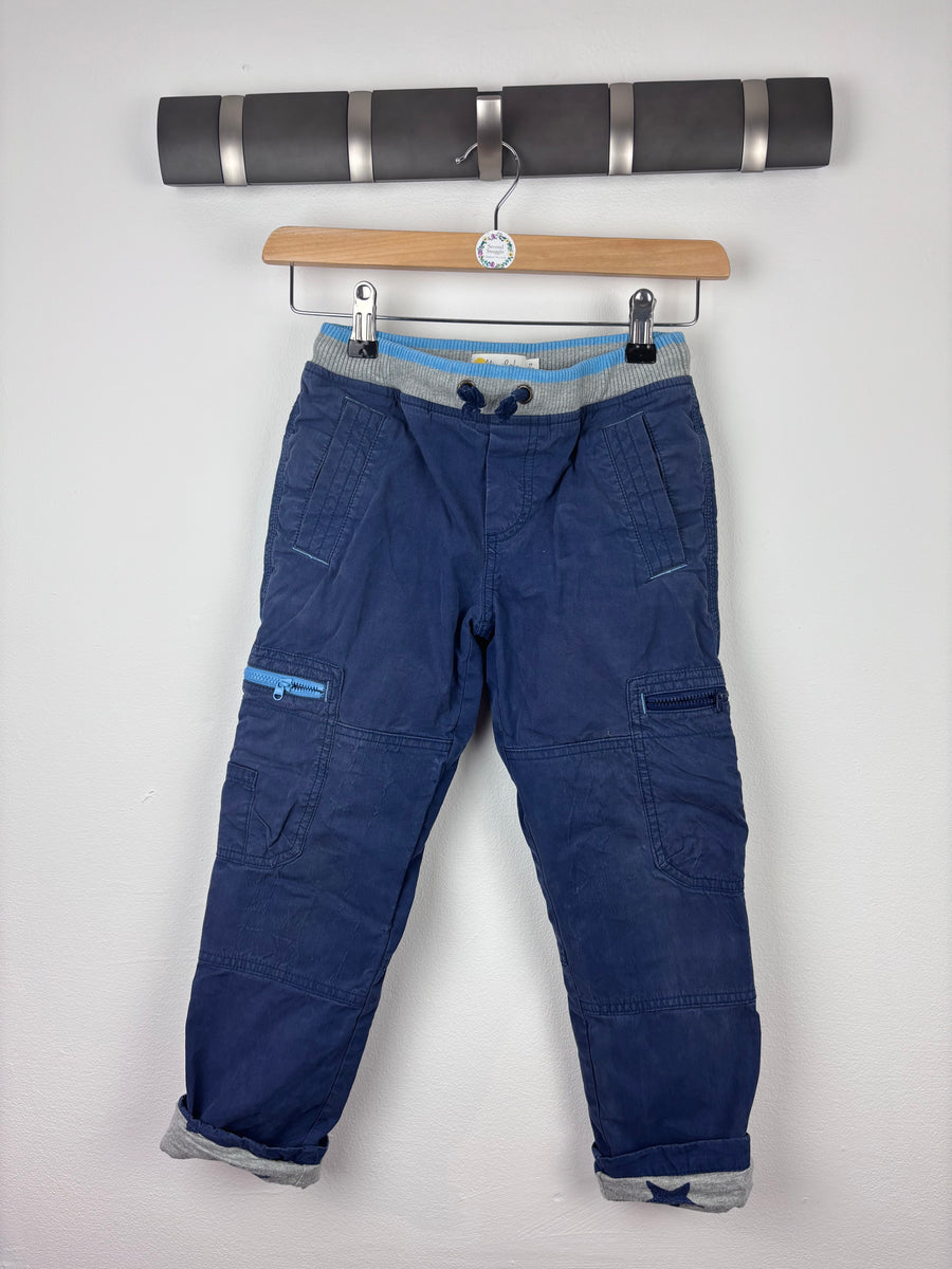 Mini Boden Navy Cargo Trousers 7 Years-Trousers-Second Snuggle Preloved