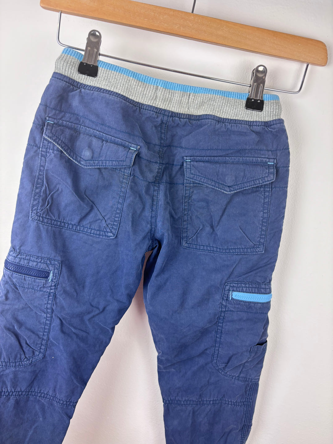 Mini Boden Navy Cargo Trousers 7 Years-Trousers-Second Snuggle Preloved
