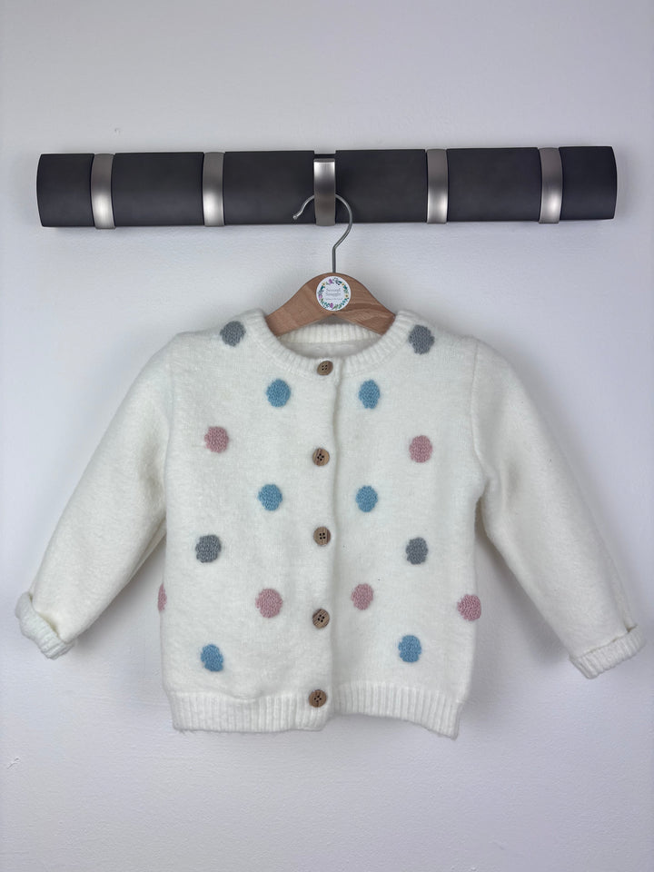 Nutmeg Spot Cardigan 12-18 Months-Cardigans-Second Snuggle Preloved
