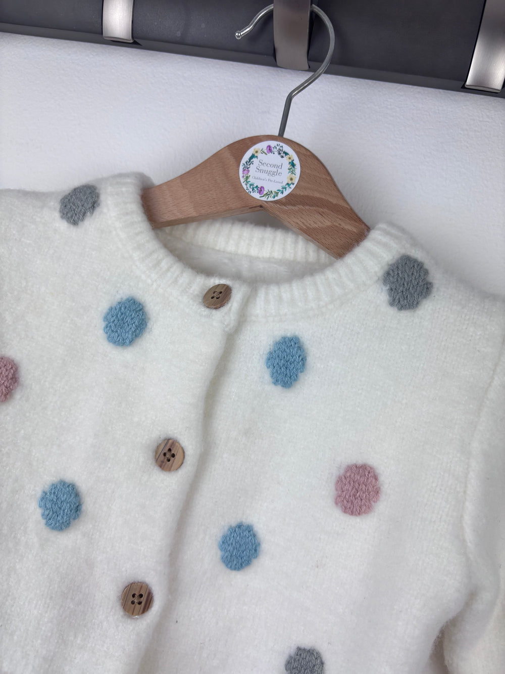 Nutmeg Spot Cardigan 12-18 Months-Cardigans-Second Snuggle Preloved