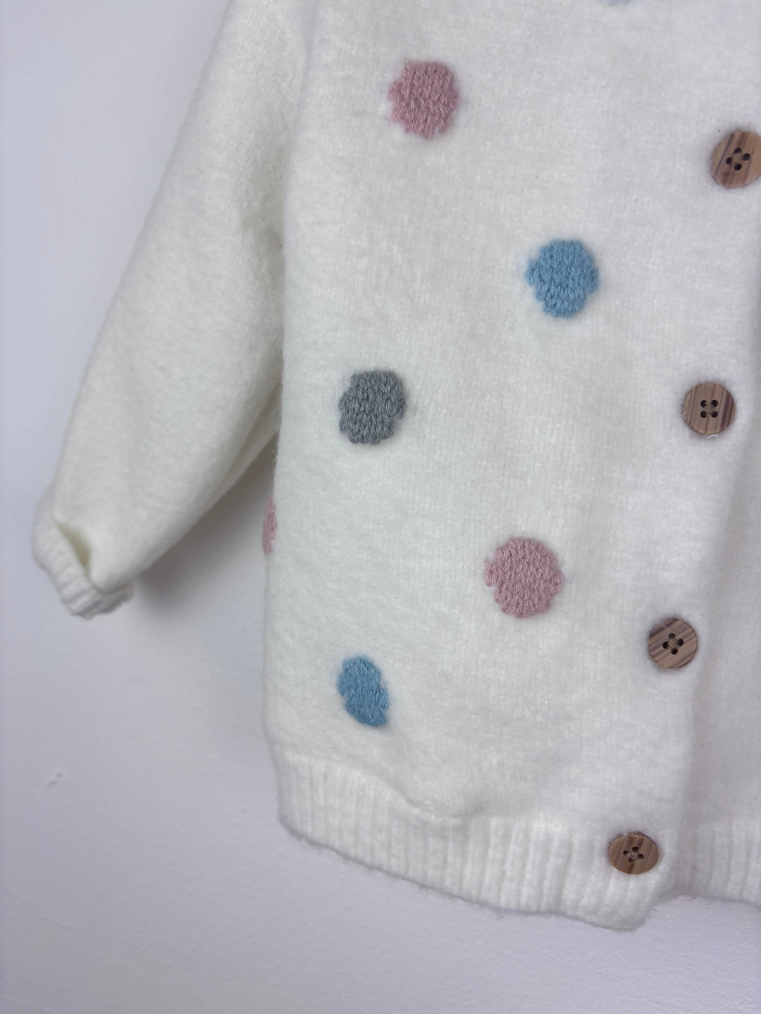 Nutmeg Spot Cardigan 12-18 Months-Cardigans-Second Snuggle Preloved