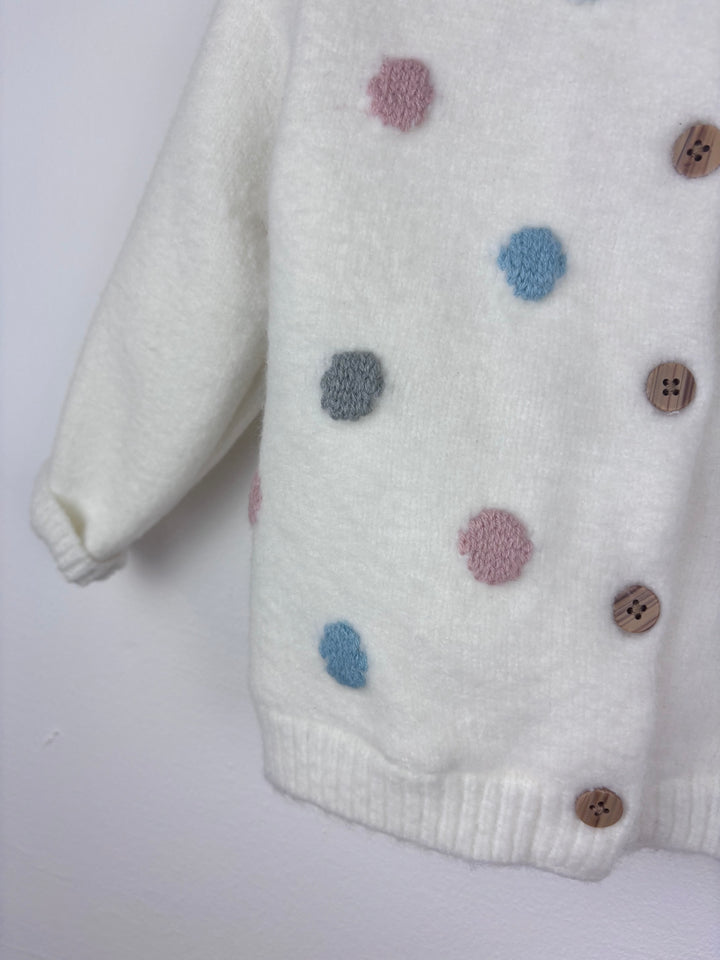 Nutmeg Spot Cardigan 12-18 Months-Cardigans-Second Snuggle Preloved