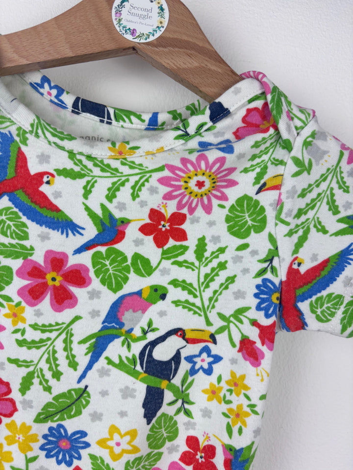 Frugi Bird Bodysuit 9-12 Months-Vests-Second Snuggle Preloved
