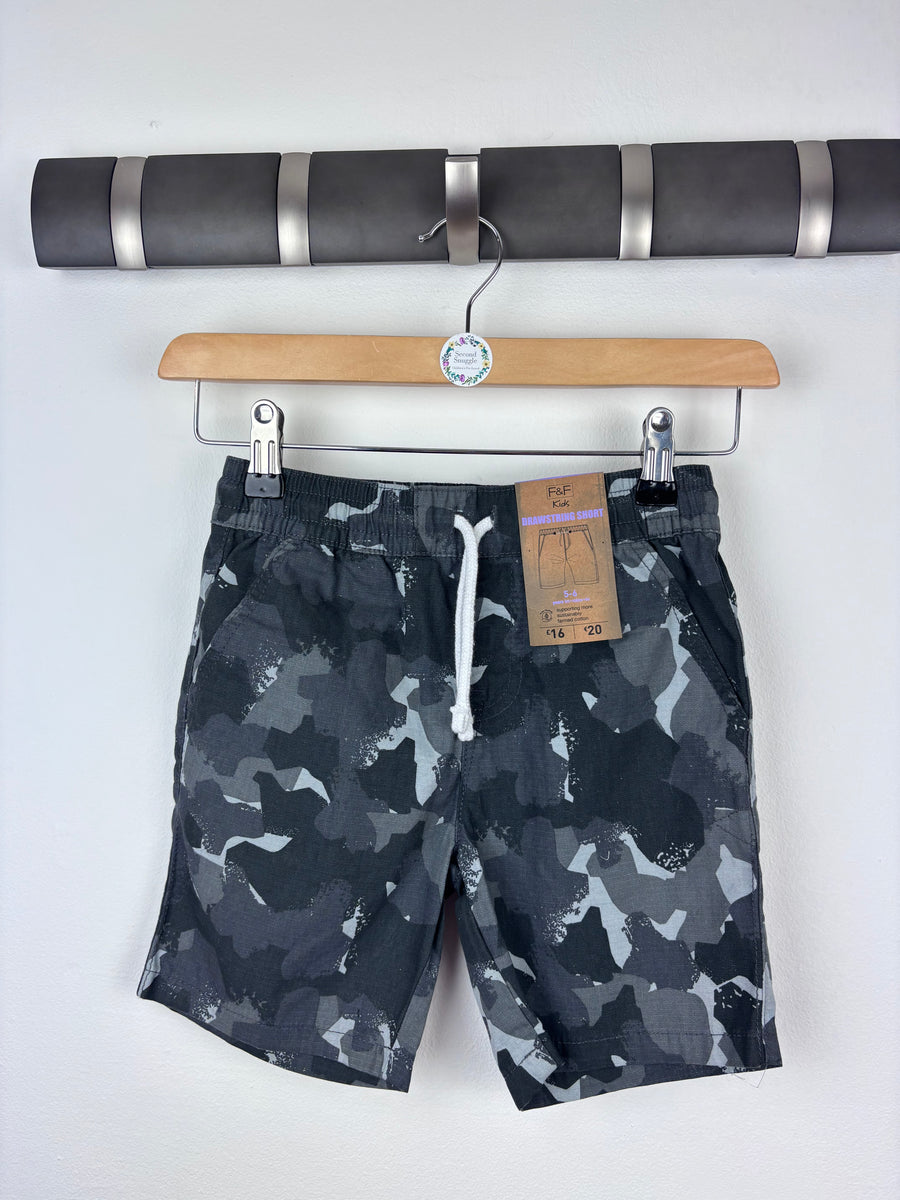 Fred & Flo Camo Shorts 5-6 Years-Shorts-Second Snuggle Preloved