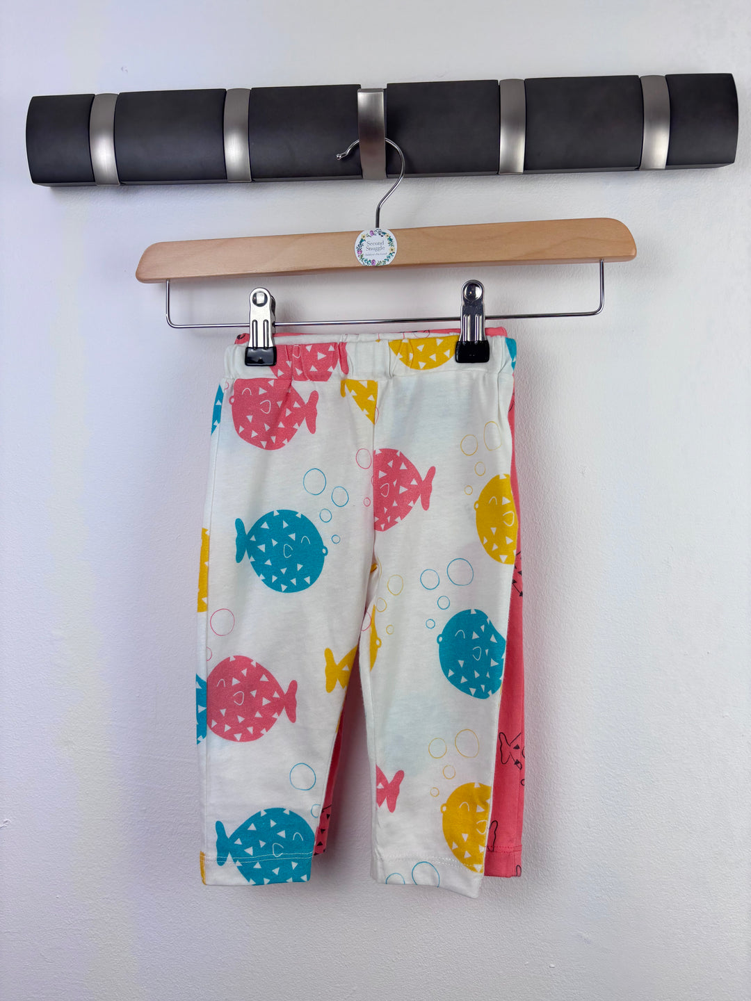 Lucy & Sam Fish Print Leggings 9-12 Months-Leggings-Second Snuggle Preloved