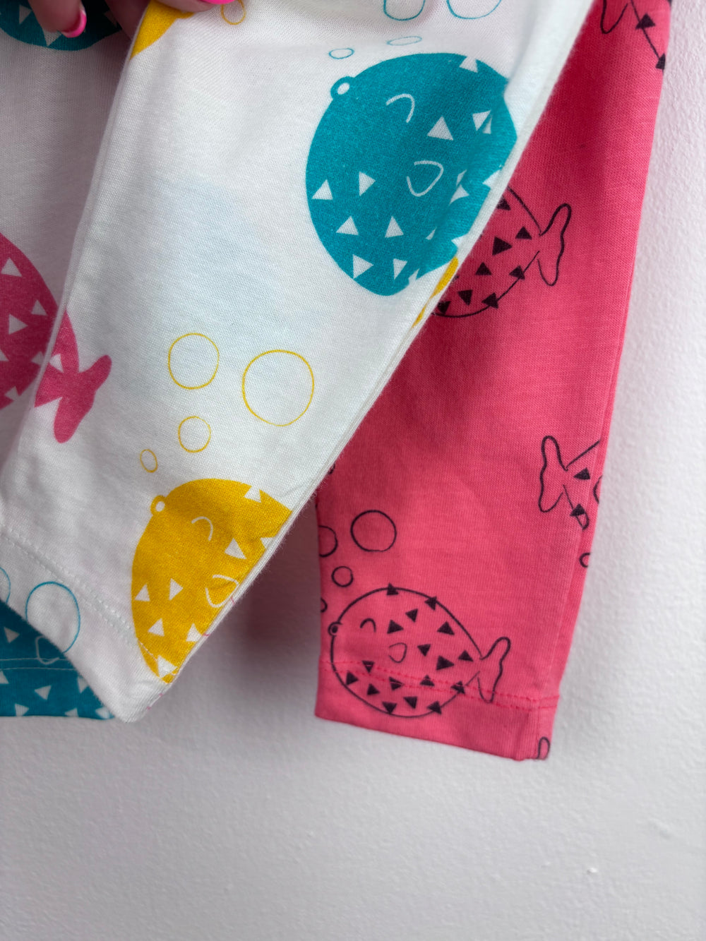 Lucy & Sam Fish Print Leggings 9-12 Months-Leggings-Second Snuggle Preloved