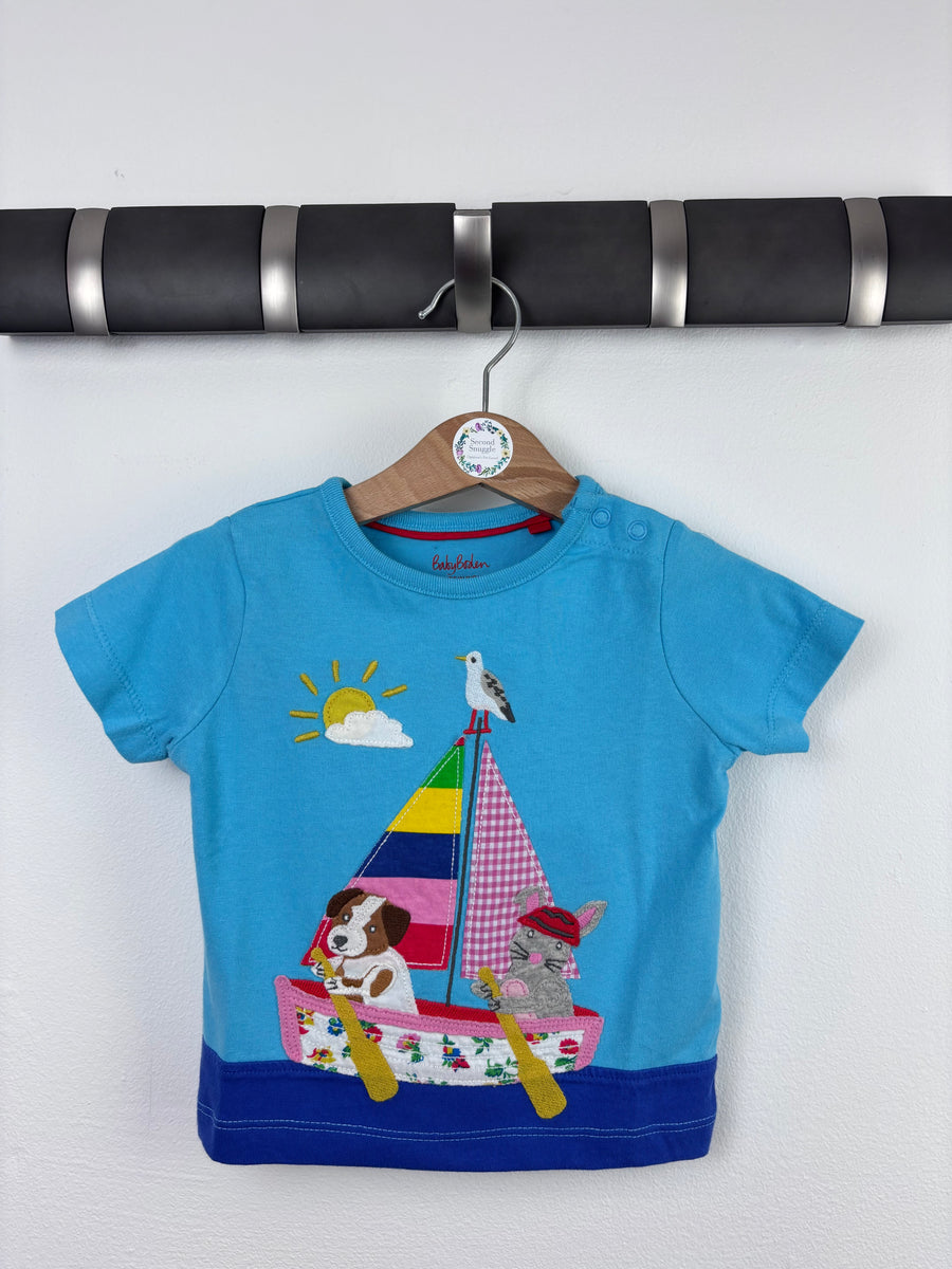 Baby Boden Boat T Shirt 9-12 Months-Tops-Second Snuggle Preloved