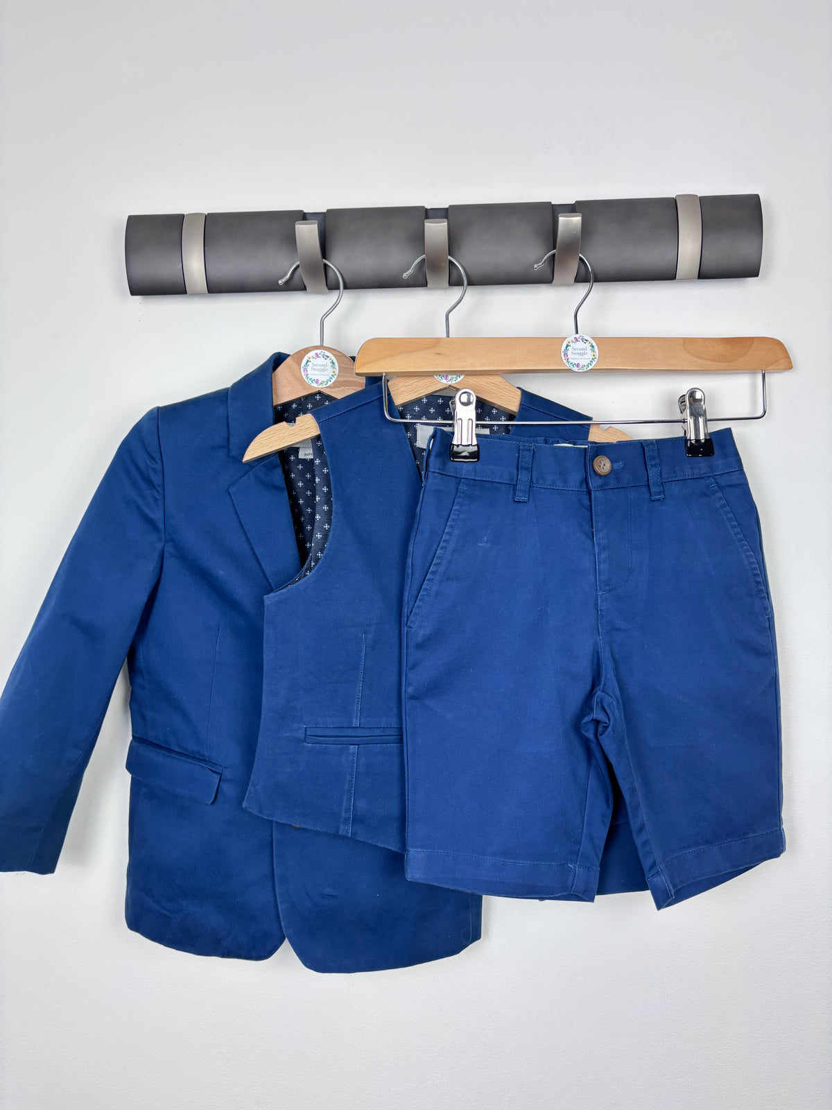 John Lewis Blue Three Piece Suit Set 4 Years-Suits-Second Snuggle Preloved