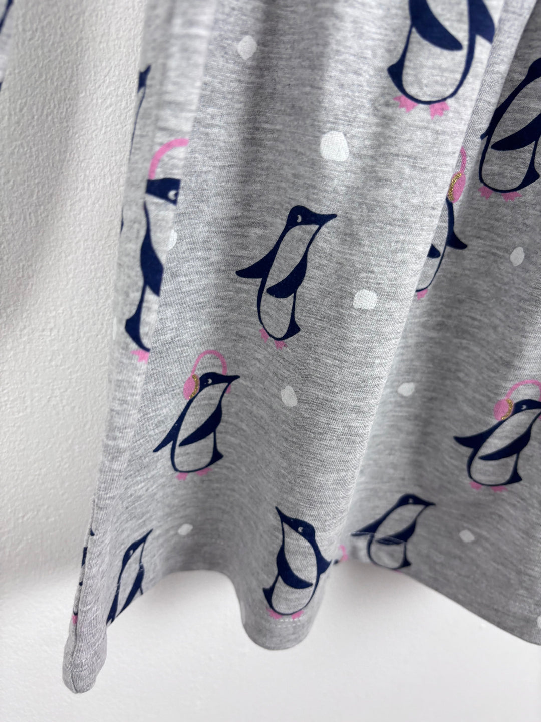 M&S Grey Penguin Dress 3-4 Years-Dresses-Second Snuggle Preloved