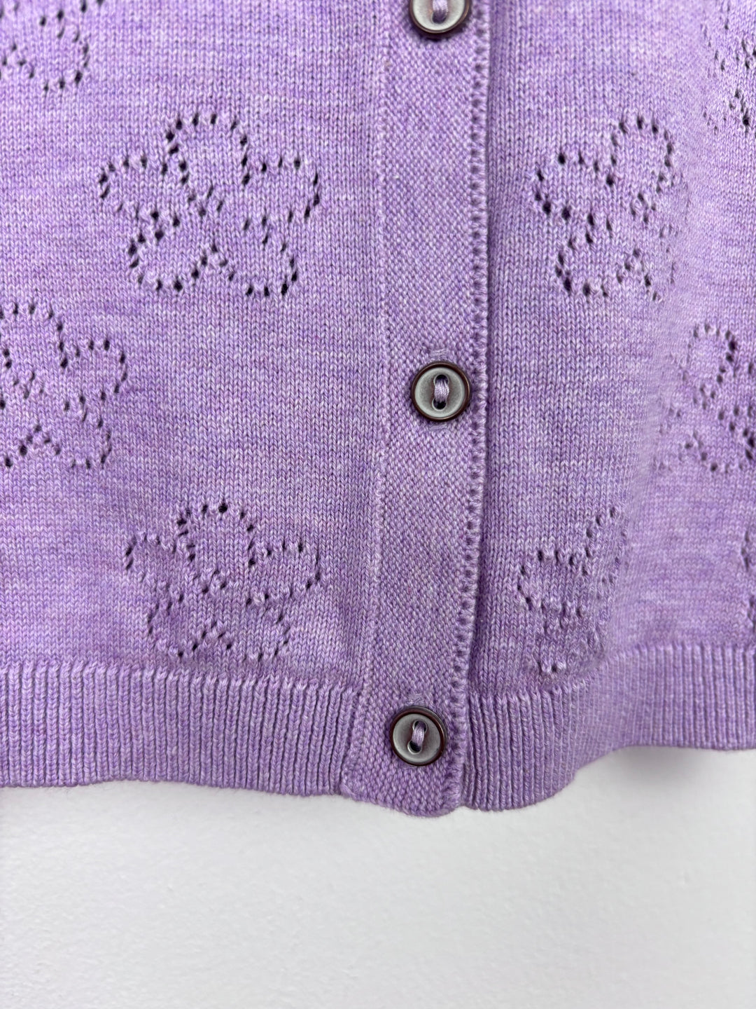 Next Floral Purple Cardigan 9-12 Months-Cardigans-Second Snuggle Preloved