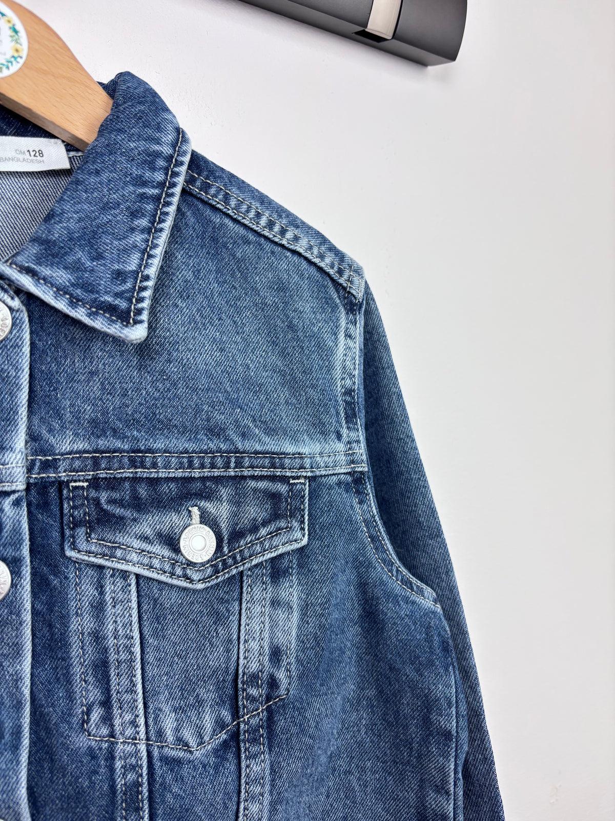 Ex Zara Blue Denim Jacket-Jackets-Second Snuggle Preloved