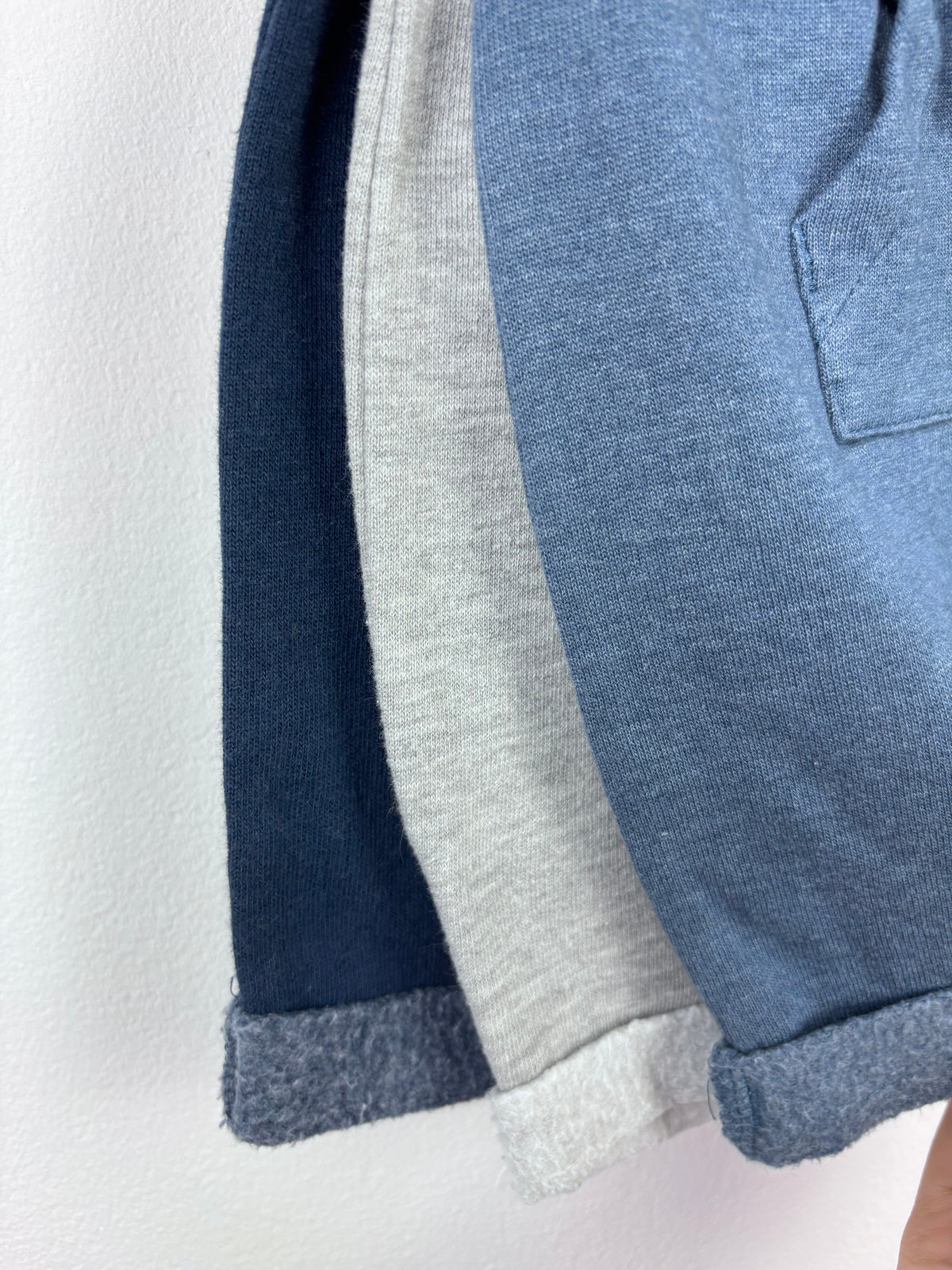 Next Grey 3 Pack Baby Joggers First Size-Trousers-Second Snuggle Preloved