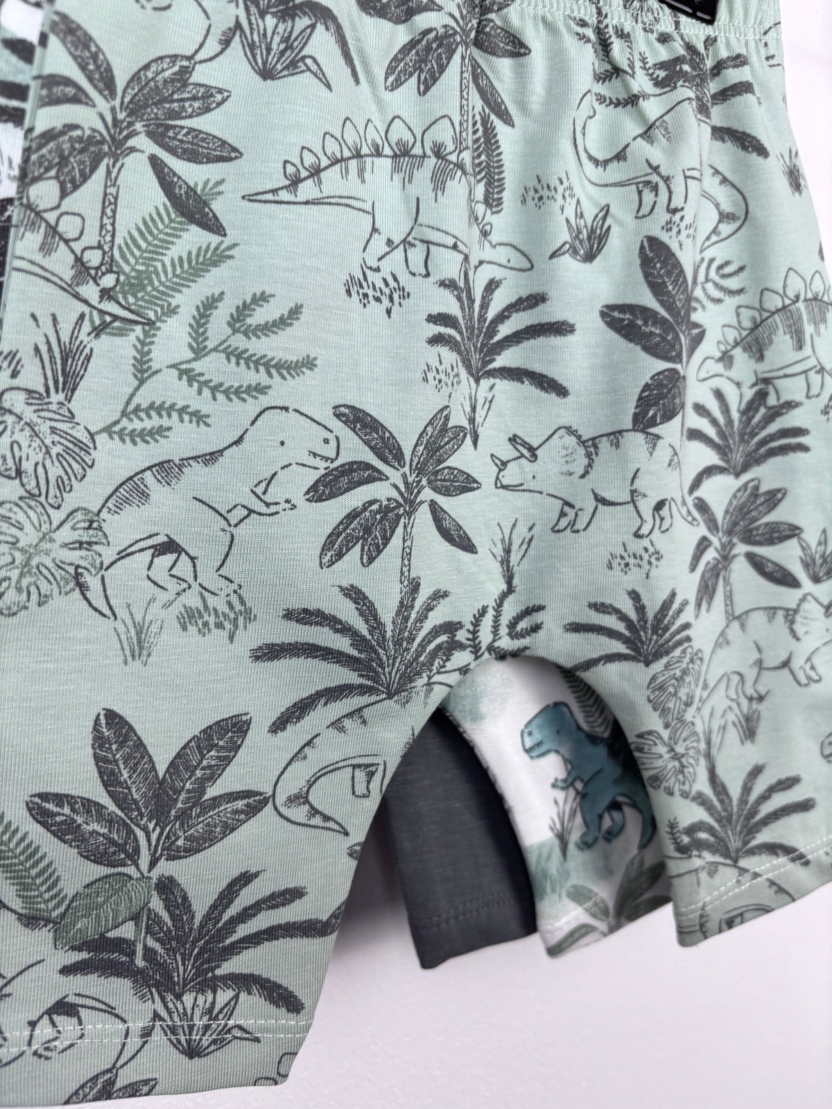 Tu Green Dinosaur 3 Pack Leggings Up To 1 Month-Leggings-Second Snuggle Preloved