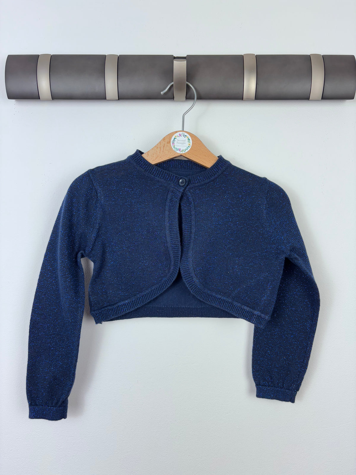 M&S Navy Sparkle Bolero Cardigan 2-3 Years-Cardigans-Second Snuggle Preloved