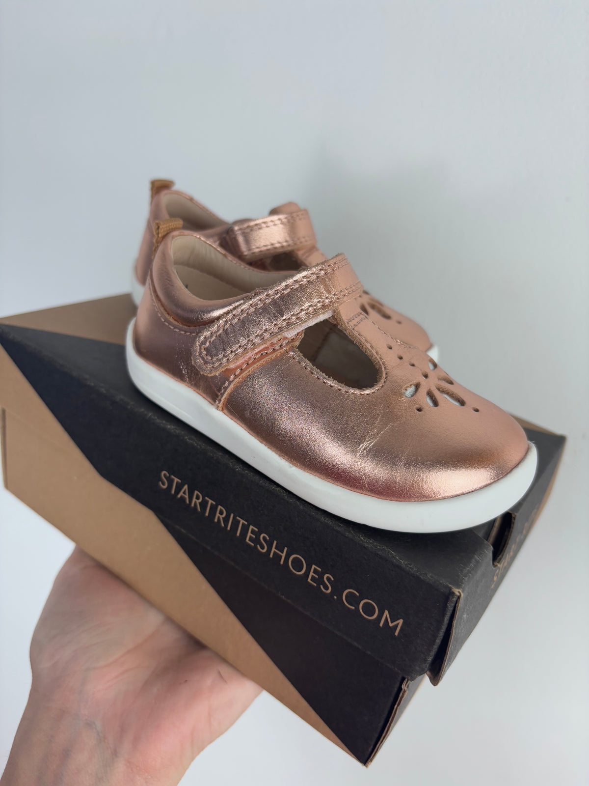 Start Rite Rose Gold Leather Shoes UK 4 H-Shoes-Second Snuggle Preloved