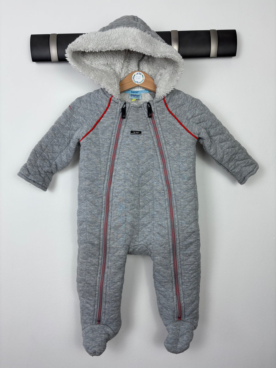Ted Baker Month Snowsuit Ted Baker Teal Green Hooded Snowsuit Coat Age 0-3 Months