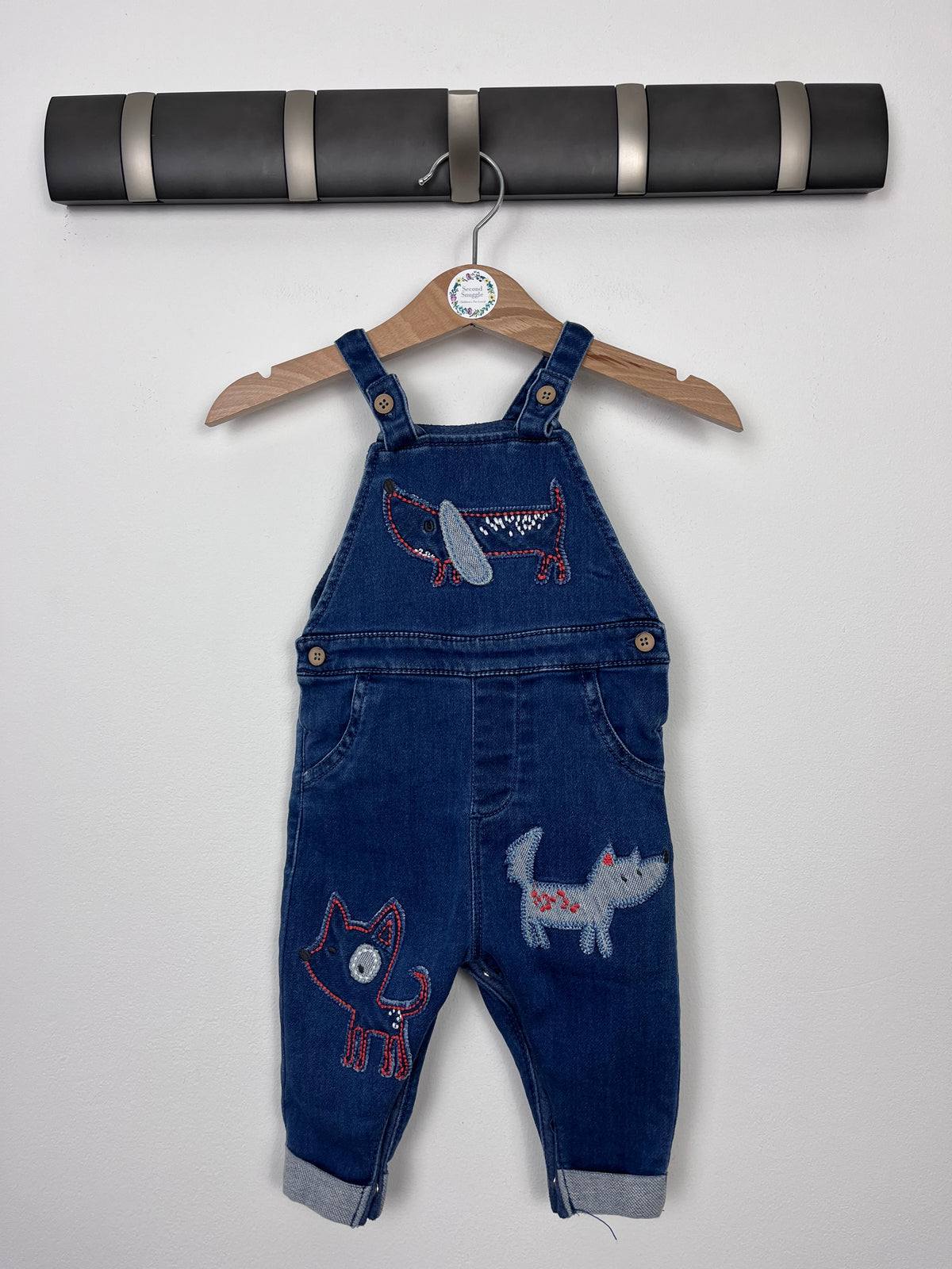 Next Denim Dungarees 3-6 Months-Dungarees-Second Snuggle Preloved