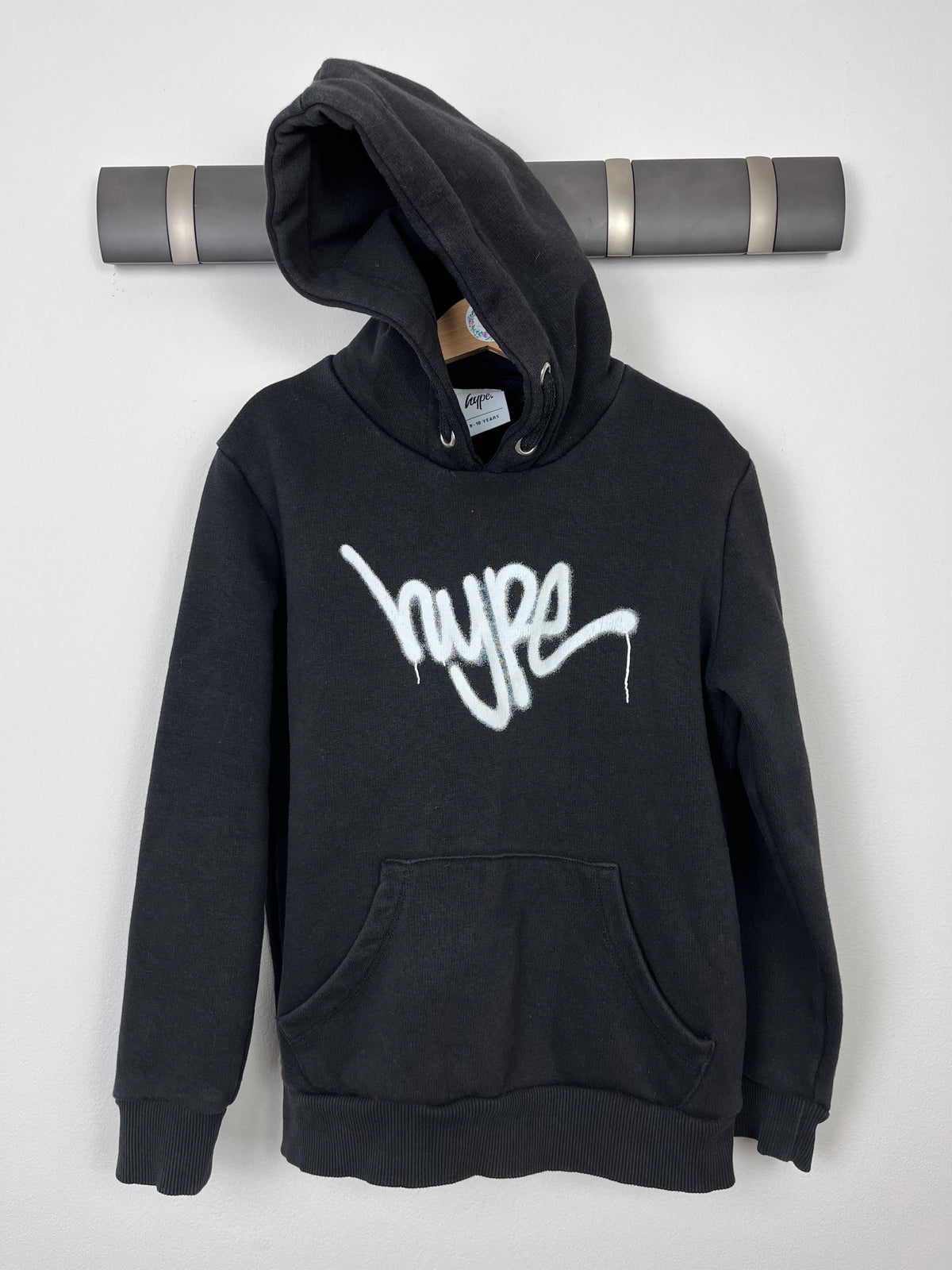 Hype Black Hoodie 9-10 Years-Hoodies-Second Snuggle Preloved