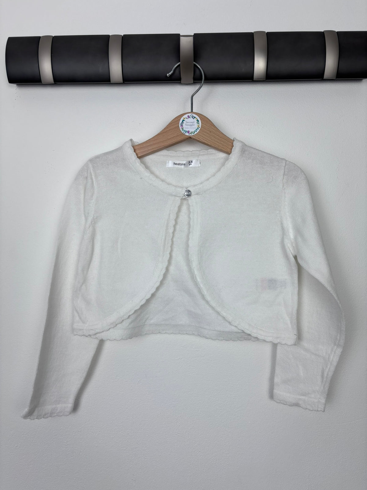 Heatons White Bolero 3-4 Years-Cardigans-Second Snuggle Preloved