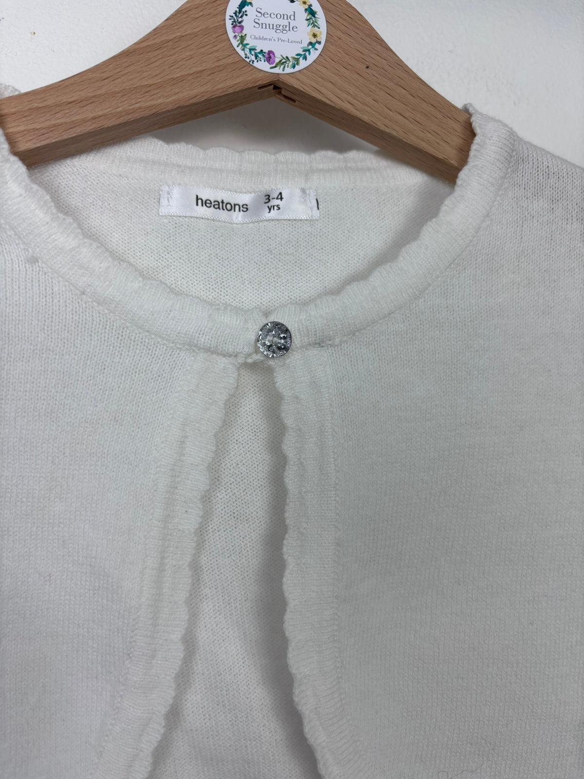 Heatons White Bolero 3-4 Years-Cardigans-Second Snuggle Preloved