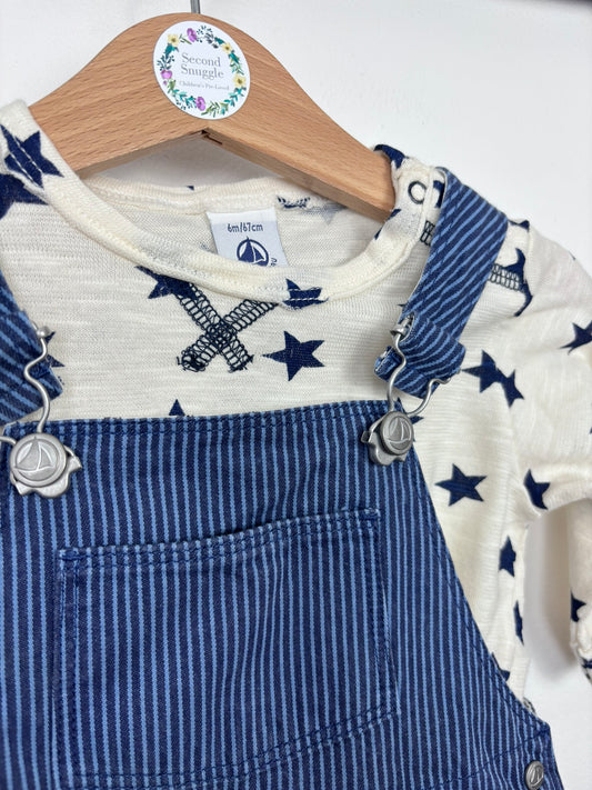 Petit Bateau 6 Months-Dungarees-Second Snuggle Preloved