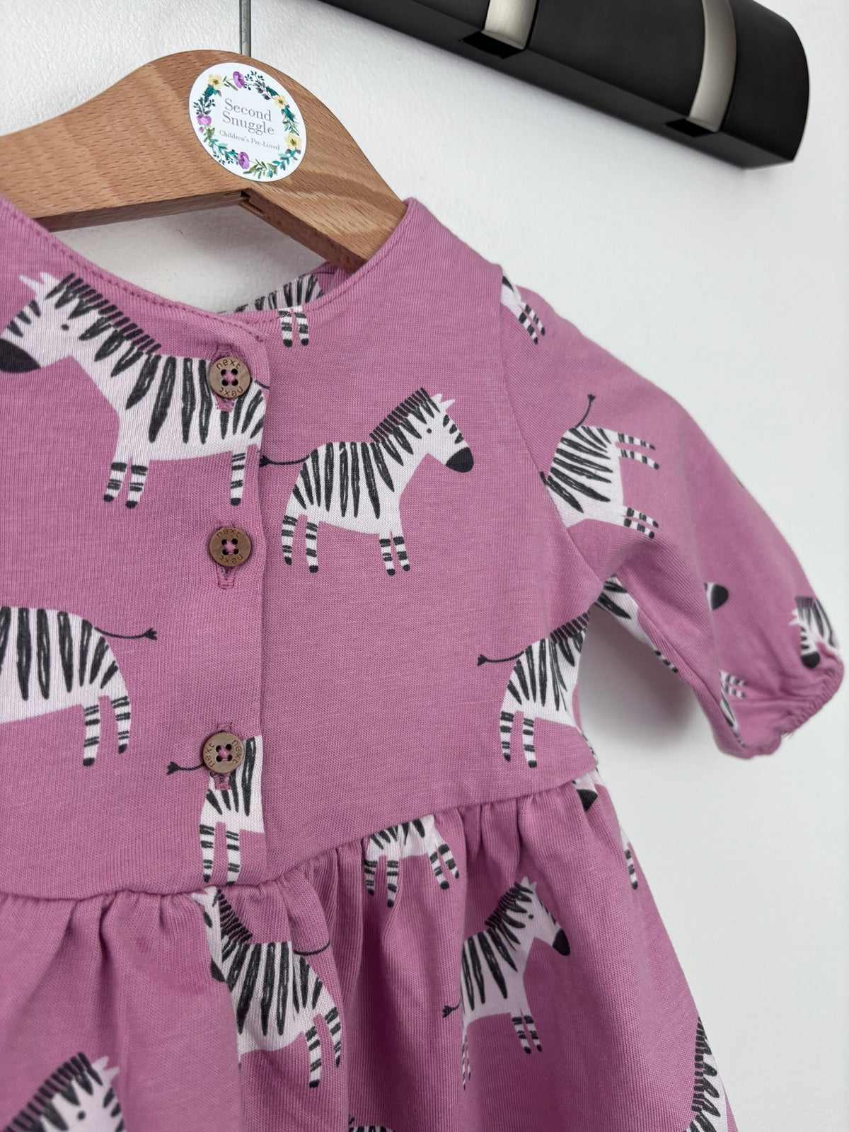 Next Pink Zebra Print Dress Up To 1 Month-Dresses-Second Snuggle Preloved