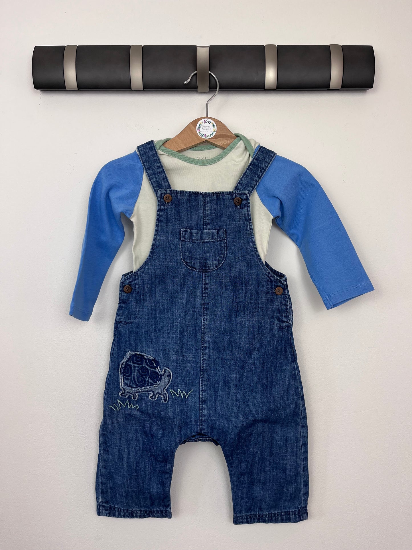 M&S 6-9 Months-Dungarees-Second Snuggle Preloved