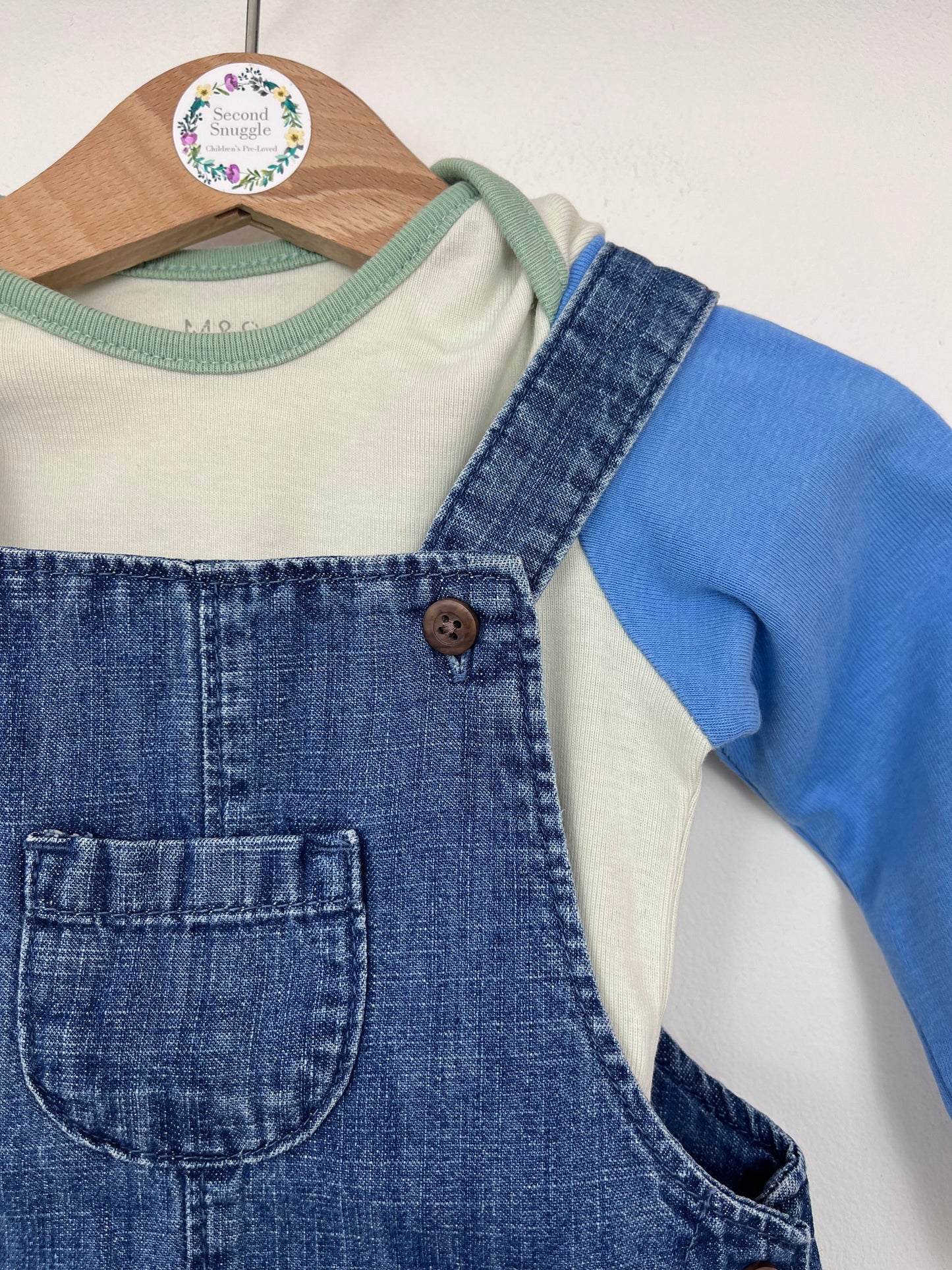 M&S 6-9 Months-Dungarees-Second Snuggle Preloved