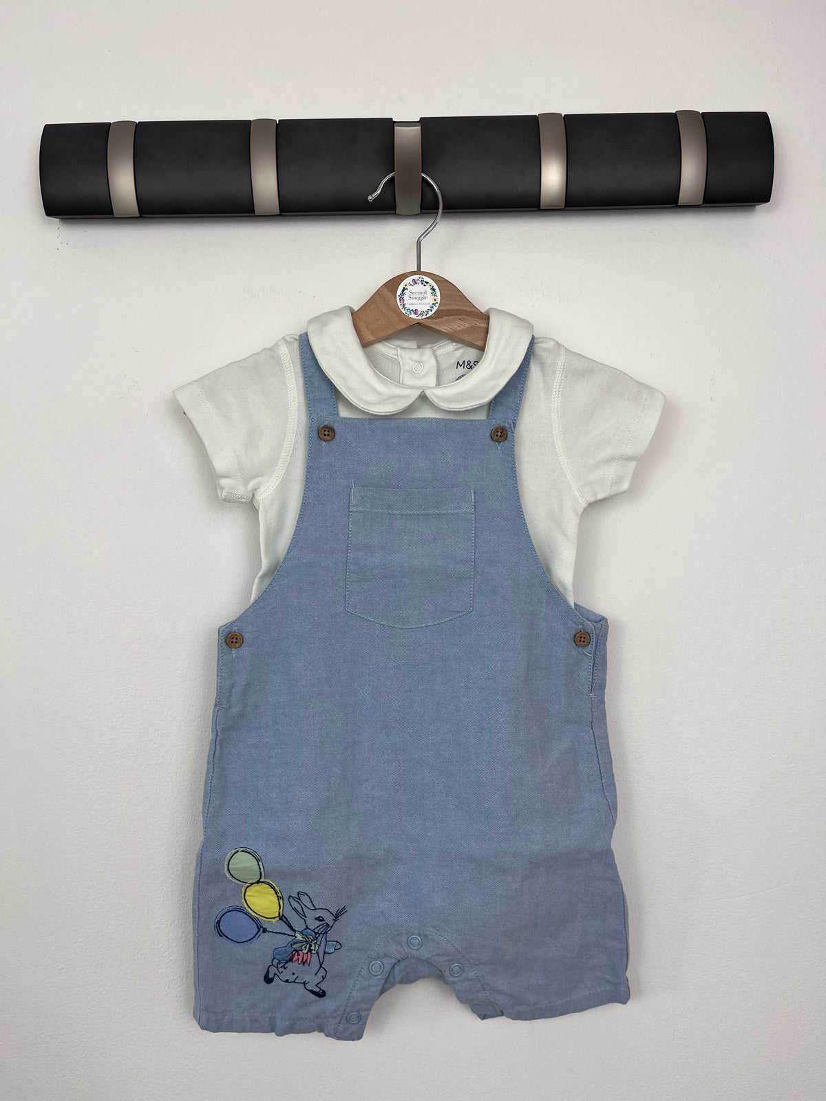 M&S 9-12 Months-Dungarees-Second Snuggle Preloved