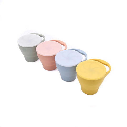 Collapsible Silicone Snack Pot-Snack Cup-Second Snuggle Preloved